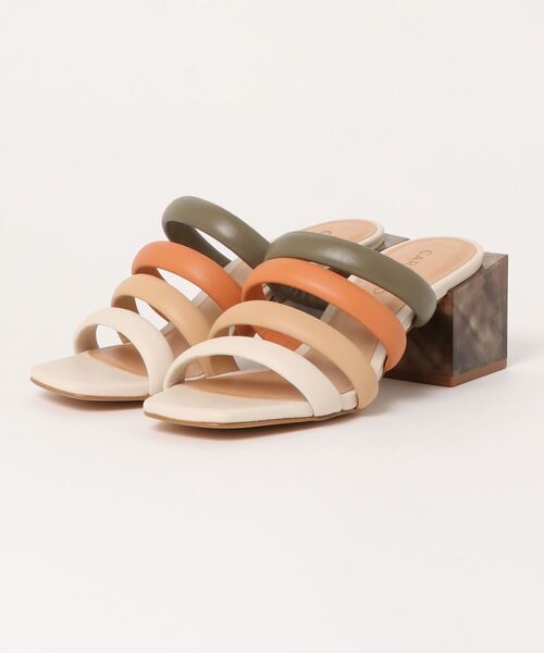 CARRANO（カラーノ）の「【CARRANO】スクエアヒールミュールサンダル(622003)（サンダル・レディース・ブラック/カーキ/オフホワイト・35/36/39/38/37）」の6枚目の写真