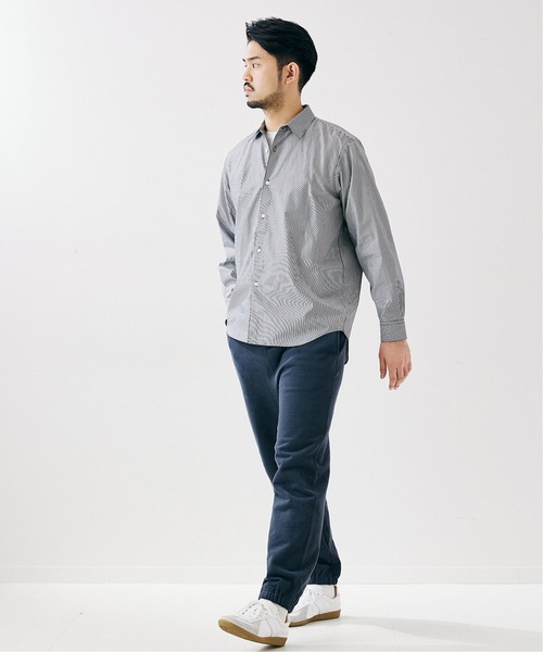 417 EDIFICE（フォーワンセブンエディフィス）の「WEB限定【シャツ+カットソーの2点セット】ストライプレギュラー / Tシャツ（Tシャツ/カットソー・メンズ・ブラック/ネイビー・SMALL/MEDIUM/LARGE/X-LARGE）」の7枚目の写真