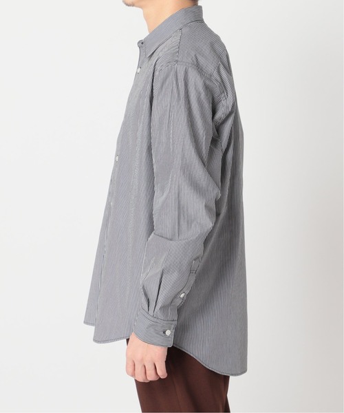 417 EDIFICE（フォーワンセブンエディフィス）の「WEB限定【シャツ+カットソーの2点セット】ストライプレギュラー / Tシャツ（Tシャツ/カットソー・メンズ・ブラック/ネイビー・SMALL/MEDIUM/LARGE/X-LARGE）」の8枚目の写真