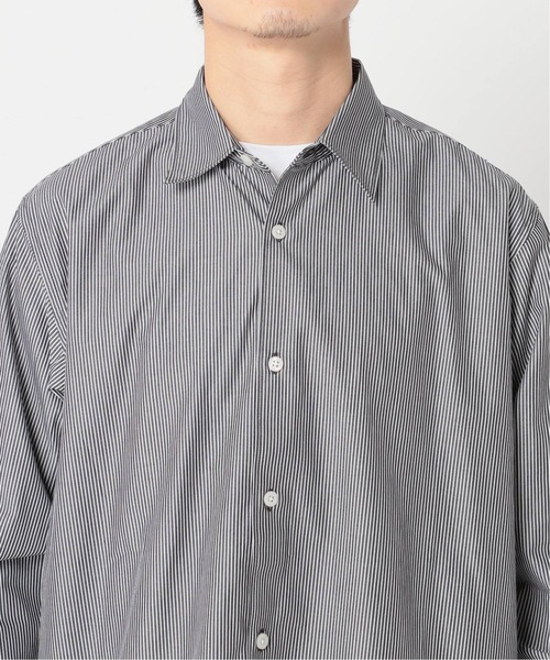 417 EDIFICE（フォーワンセブンエディフィス）の「WEB限定【シャツ+カットソーの2点セット】ストライプレギュラー / Tシャツ（Tシャツ/カットソー・メンズ・ブラック/ネイビー・SMALL/MEDIUM/LARGE/X-LARGE）」の16枚目の写真