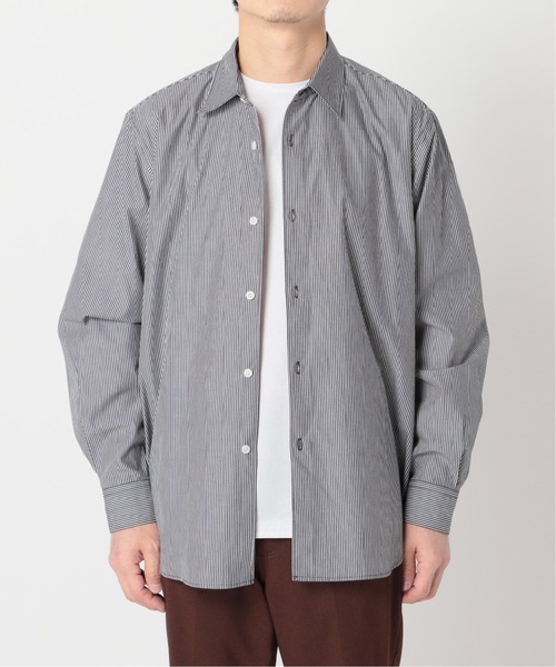 417 EDIFICE（フォーワンセブンエディフィス）の「WEB限定【シャツ+カットソーの2点セット】ストライプレギュラー / Tシャツ（Tシャツ/カットソー・メンズ・ブラック/ネイビー・SMALL/MEDIUM/LARGE/X-LARGE）」の21枚目の写真
