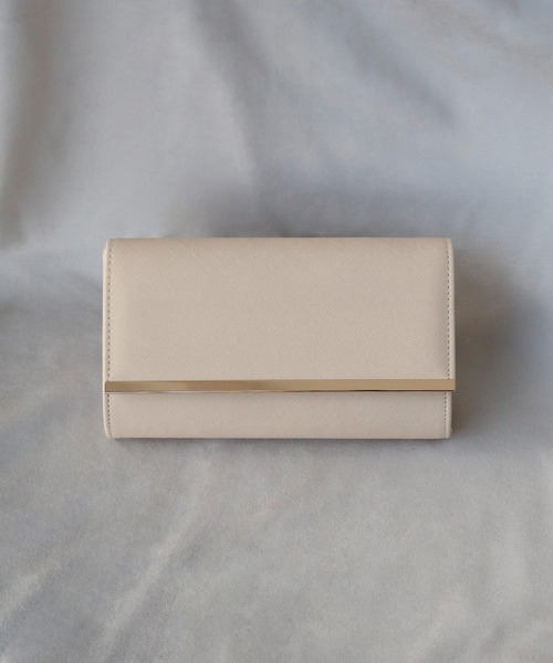 girl（ガール）の「スクエアフォルムクラッチパーティーバッグ 結婚式 パーティー お呼ばれ オケージョン（クラッチバッグ・レディース・ブラック/ベージュ/シルバー/ゴールド・FREE）」の3枚目の写真