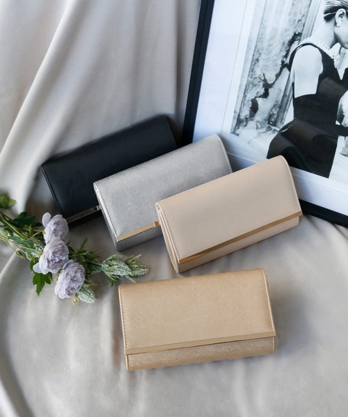 girl（ガール）の「スクエアフォルムクラッチパーティーバッグ 結婚式 パーティー お呼ばれ オケージョン（クラッチバッグ・レディース・ブラック/ベージュ/シルバー/ゴールド・FREE）」の5枚目の写真