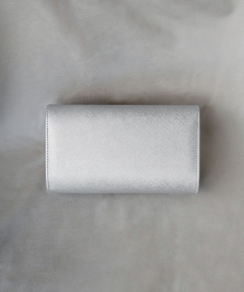 girl（ガール）の「スクエアフォルムクラッチパーティーバッグ 結婚式 パーティー お呼ばれ オケージョン（クラッチバッグ・レディース・ブラック/ベージュ/シルバー/ゴールド・FREE）」の7枚目の写真