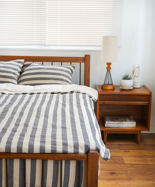 セール】ふとんカバー ストライプ ダブル DUVET COVER D（寝具
