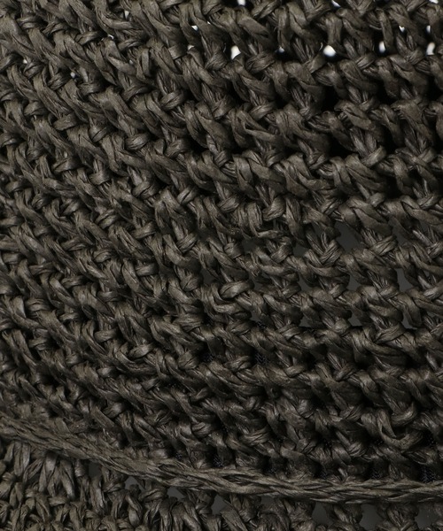 ikka（イッカ）の「手編みこま編みハット（ハット・レディース・オフホワイト/キャメル/ダークグレー・FREE）」の5枚目の写真