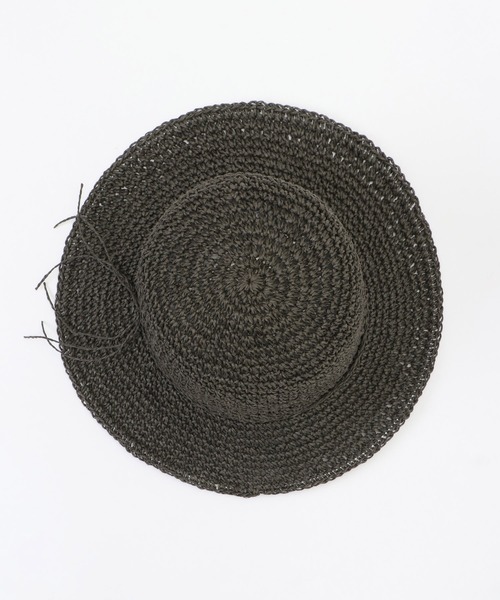 ikka（イッカ）の「手編みこま編みハット（ハット・レディース・オフホワイト/キャメル/ダークグレー・FREE）」の7枚目の写真