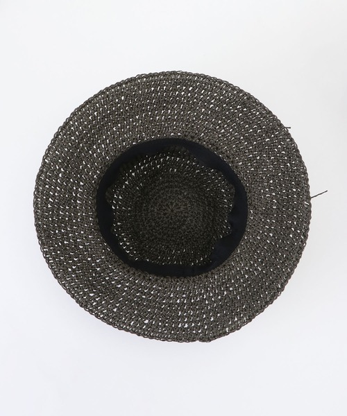 ikka（イッカ）の「手編みこま編みハット（ハット・レディース・オフホワイト/キャメル/ダークグレー・FREE）」の8枚目の写真