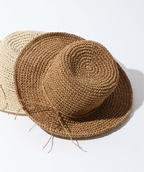 ikka（イッカ）の「手編みこま編みハット（ハット・レディース・オフホワイト/キャメル/ダークグレー・FREE）」の17枚目の写真