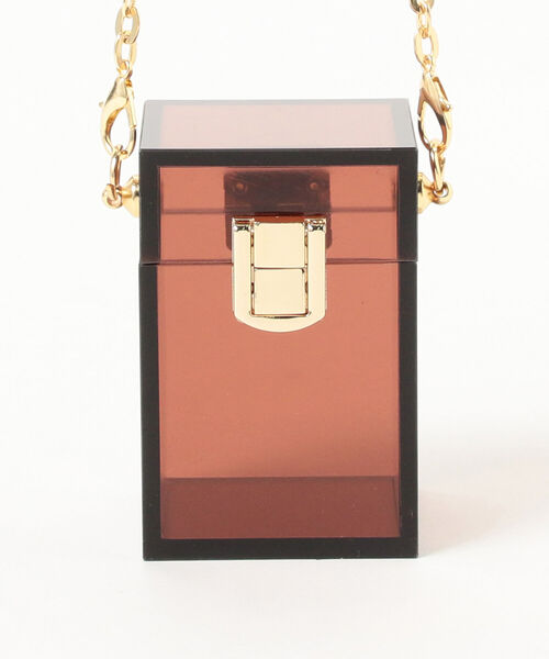 Ray BEAMS(レイビームス)の「bLicensceLL / クリア BOX ミニバッグ(その他小物・レディース・ブラウン/グリーン・ONE SIZE)」の4枚目の写真