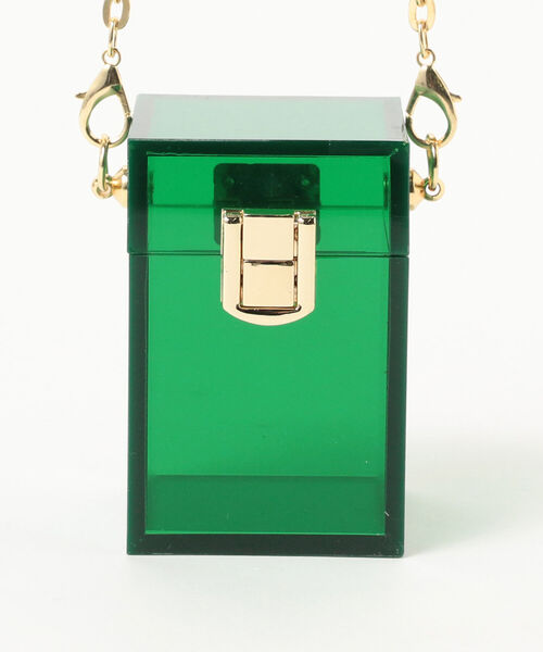 Ray BEAMS(レイビームス)の「bLicensceLL / クリア BOX ミニバッグ(その他小物・レディース・ブラウン/グリーン・ONE SIZE)」の8枚目の写真