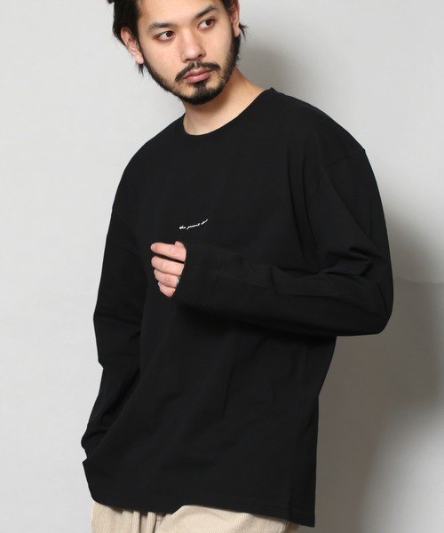 CERCA（チェルカ）の「BEYES/バックフォトプリント ロングスリーブ クルーネックTシャツ（Tシャツ/カットソー・メンズ・ホワイト/ブラック/グリーン系その他・MEDIUM/LARGE）」の3枚目の写真