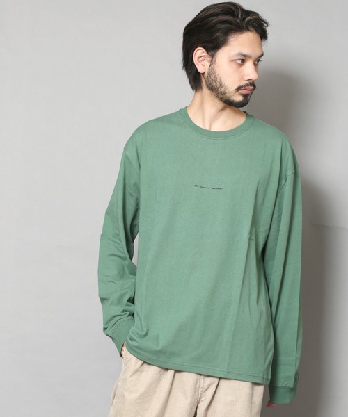 CERCA（チェルカ）の「BEYES/バックフォトプリント ロングスリーブ クルーネックTシャツ（Tシャツ/カットソー・メンズ・ホワイト/ブラック/グリーン系その他・MEDIUM/LARGE）」の7枚目の写真