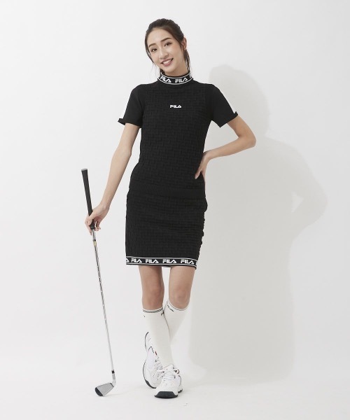 限定版 FILA GOLF:フィラゴルフ】レディース 半袖モックネックニット レディースウェア
