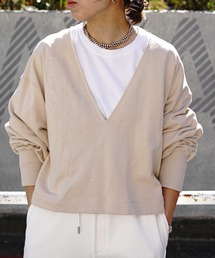 CLOCHE | CLOCHE (クロシェ)　Vネックスウェット /21085022(スウェット)