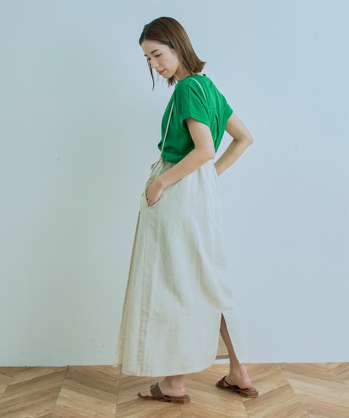 Kelen(ケレン)の「「KELEN/ ケレン」WRAP LIKE SKIRT"GYUN"(スカート・レディース・ブラック/ブラウン/カーキ/アイボリー・S/M)」の19枚目の写真