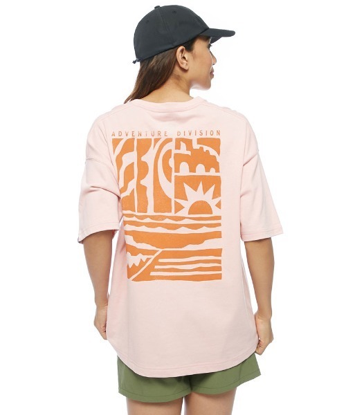 BILLABONG(ビラボン)の「BILLABONG レディース 【A/Div.】 ADIV SS TEE Tシャツ 【2022年春夏モデル】/ビラボン半袖Tシャツ(Tシャツ/カットソー・レディース・オリーブ/オフホワイト/ピンク・MEDIUM/LARGE)」の3枚目の写真