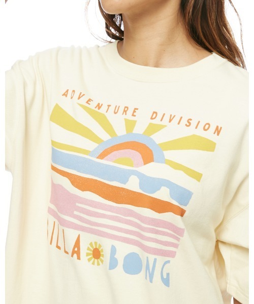 BILLABONG(ビラボン)の「BILLABONG レディース 【A/Div.】 ADIV SS TEE Tシャツ 【2022年春夏モデル】/ビラボン半袖Tシャツ(Tシャツ/カットソー・レディース・オリーブ/オフホワイト/ピンク・MEDIUM/LARGE)」の6枚目の写真