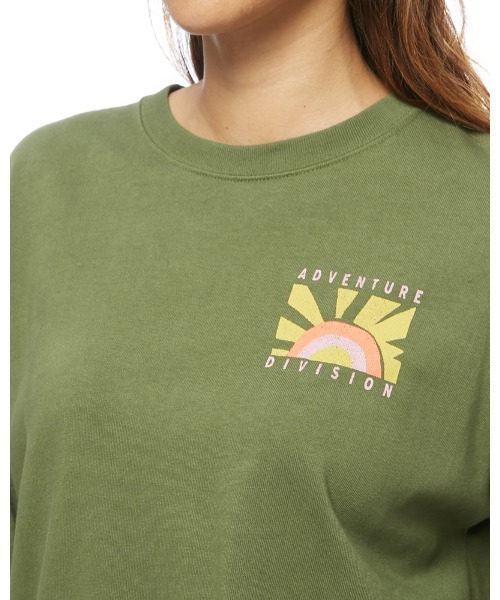 BILLABONG(ビラボン)の「BILLABONG レディース 【A/Div.】 ADIV SS TEE Tシャツ 【2022年春夏モデル】/ビラボン半袖Tシャツ(Tシャツ/カットソー・レディース・オリーブ/オフホワイト/ピンク・MEDIUM/LARGE)」の10枚目の写真