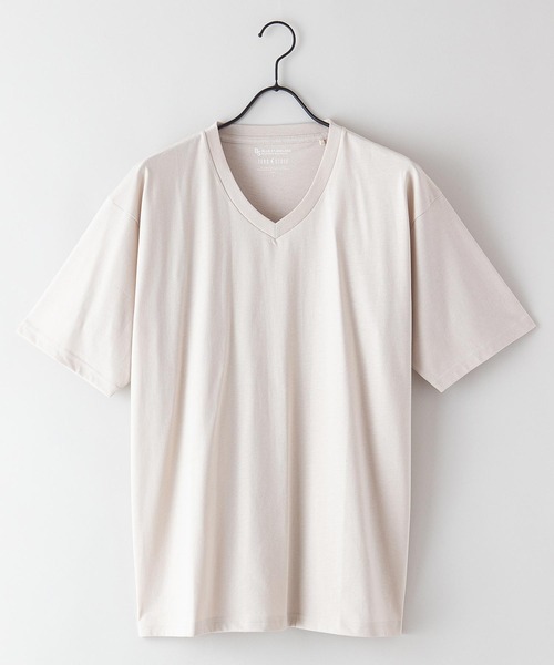 Blue Standard (ブルースタンダード)の「【BLUE STANDARD/ブルースタンダード】汗染みの目立ちにくいTシャツ ゼロステイン 撥水性 UVカット VネックTシャツ(Tシャツ/カットソー・メンズ・グレー/オリーブ/ブルー/ライトベージュ/ホワイト/チャコールグレー/ブラック/ネイビー・MEDIUM/LARGE/X-LARGE/SMALL)」の18枚目の写真