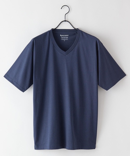 Blue Standard (ブルースタンダード)の「【BLUE STANDARD/ブルースタンダード】汗染みの目立ちにくいTシャツ ゼロステイン 撥水性 UVカット VネックTシャツ(Tシャツ/カットソー・メンズ・グレー/オリーブ/ブルー/ライトベージュ/ホワイト/チャコールグレー/ブラック/ネイビー・MEDIUM/LARGE/X-LARGE/SMALL)」の20枚目の写真