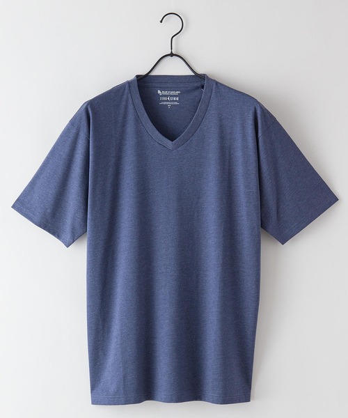 Blue Standard (ブルースタンダード)の「【BLUE STANDARD/ブルースタンダード】汗染みの目立ちにくいTシャツ ゼロステイン 撥水性 UVカット VネックTシャツ(Tシャツ/カットソー・メンズ・グレー/オリーブ/ブルー/ライトベージュ/ホワイト/チャコールグレー/ブラック/ネイビー・MEDIUM/LARGE/X-LARGE/SMALL)」の21枚目の写真
