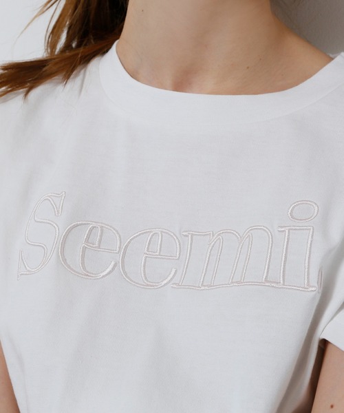 Seemi. byNICECLAUP( シーミーバイナイスクラップ)の「Seemi 2022 TEE(Tシャツ/カットソー・レディース・ホワイト/ピンク/ホワイト×ブラック・FREE)」の11枚目の写真