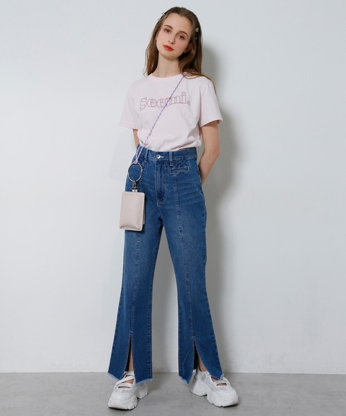 Seemi. byNICECLAUP( シーミーバイナイスクラップ)の「Seemi 2022 TEE(Tシャツ/カットソー・レディース・ホワイト/ピンク/ホワイト×ブラック・FREE)」の20枚目の写真