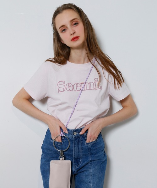Seemi. byNICECLAUP( シーミーバイナイスクラップ)の「Seemi 2022 TEE(Tシャツ/カットソー・レディース・ホワイト/ピンク/ホワイト×ブラック・FREE)」の22枚目の写真