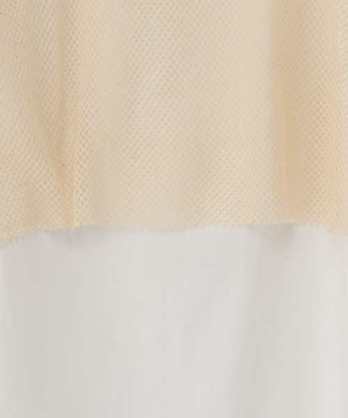 niko and...（ニコアンド）の「[MODE NORM CORE]メッシュアンサンブルプルオーバー（Tシャツ/カットソー・レディース・ホワイト/ナチュラル/ブルー・MEDIUM/LARGE）」の17枚目の写真