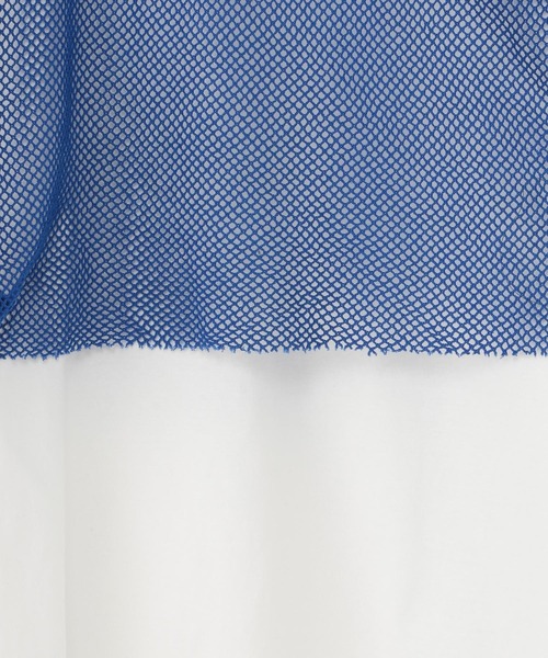 niko and...（ニコアンド）の「[MODE NORM CORE]メッシュアンサンブルプルオーバー（Tシャツ/カットソー・レディース・ホワイト/ナチュラル/ブルー・MEDIUM/LARGE）」の18枚目の写真