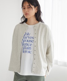 AMERICAN HOLIC | ドットボタンミニ裏毛カーディガン(カーディガン/ボレロ)