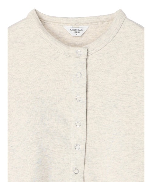 AMERICAN HOLIC（アメリカンホリック）の「ドットボタンミニ裏毛カーディガン（カーディガン/ボレロ・レディース・ブラック/ホワイト系その他・M/L）」の17枚目の写真