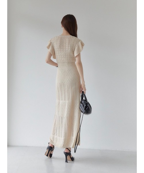 amel（エイメル）の「クロシェニットワンピース（ワンピース）」 - WEAR