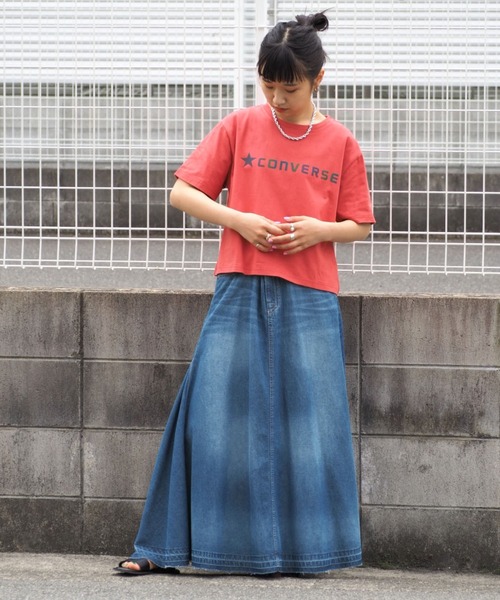 CONVERSE(コンバース)の「【CONVERSE】レインボーハクプリントTee(Tシャツ/カットソー・レディース・ホワイト系/レッド系・M)」の7枚目の写真