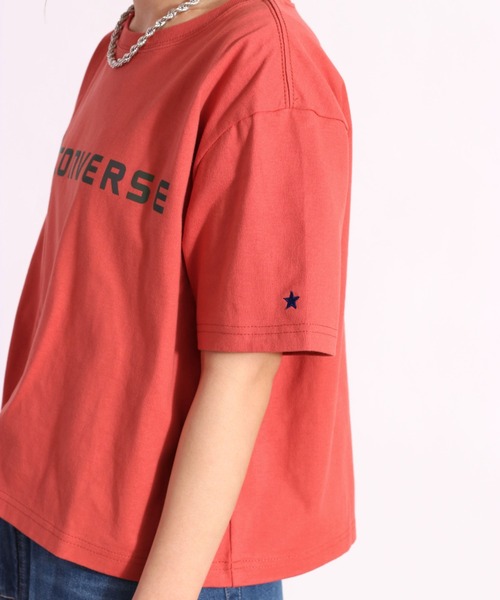 CONVERSE(コンバース)の「【CONVERSE】レインボーハクプリントTee(Tシャツ/カットソー・レディース・ホワイト系/レッド系・M)」の4枚目の写真