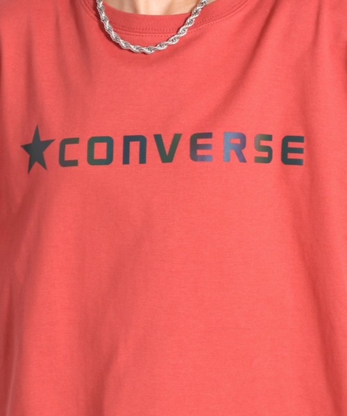 CONVERSE(コンバース)の「【CONVERSE】レインボーハクプリントTee(Tシャツ/カットソー・レディース・ホワイト系/レッド系・M)」の18枚目の写真