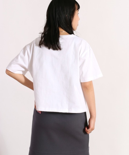 CONVERSE(コンバース)の「【CONVERSE】レインボーハクプリントTee(Tシャツ/カットソー・レディース・ホワイト系/レッド系・M)」の3枚目の写真