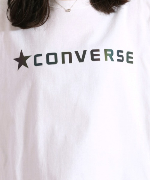 CONVERSE(コンバース)の「【CONVERSE】レインボーハクプリントTee(Tシャツ/カットソー・レディース・ホワイト系/レッド系・M)」の8枚目の写真