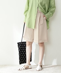 N.（N. Natural Beauty Basic） | 麻調タックキュロットパンツ(その他パンツ)