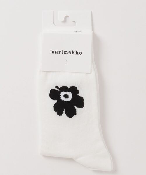 marimekko(マリメッコ)の「UNIKKO / Kirmailla socks(ソックス/靴下・レディース・ホワイト/ブラック・40/46/43/34/37)」の1枚目の写真