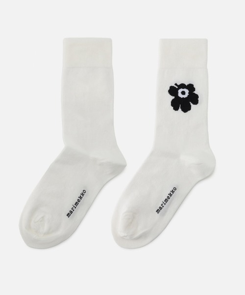 marimekko(マリメッコ)の「UNIKKO / Kirmailla socks(ソックス/靴下・レディース・ホワイト/ブラック・40/46/43/34/37)」の1枚目の写真