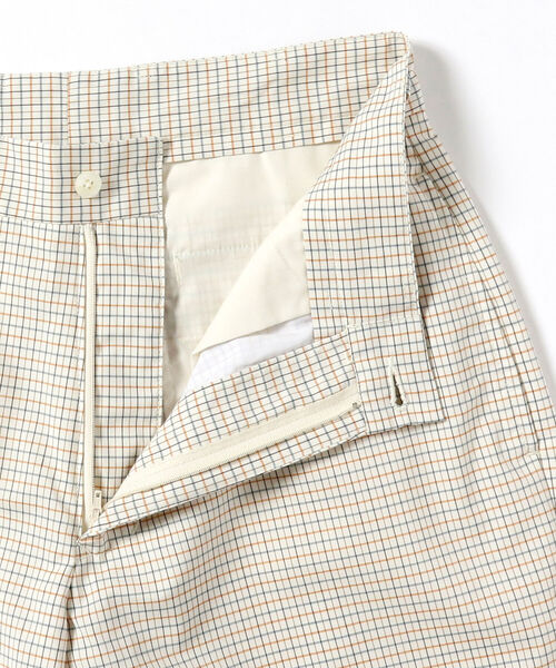 BEAMS PLUS(ビームスプラス)の「BEAMS PLUS / プレーンフロント タッタソールチェック ショーツ(その他パンツ・メンズ・グリーン系その他/イエロー系その他・SMALL/MEDIUM/LARGE/X-LARGE)」の18枚目の写真