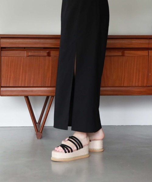archives（アルシーヴ）の「厚底ミュールサンダル（サンダル・レディース・ブラック/クリア・MEDIUM/LARGE）」の16枚目の写真