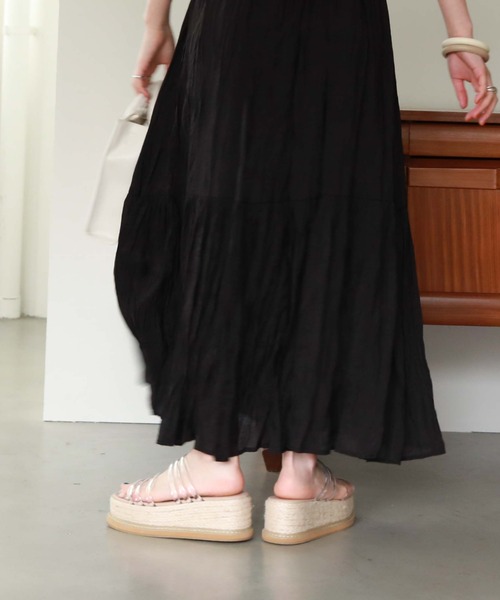 archives（アルシーヴ）の「厚底ミュールサンダル（サンダル・レディース・ブラック/クリア・MEDIUM/LARGE）」の13枚目の写真