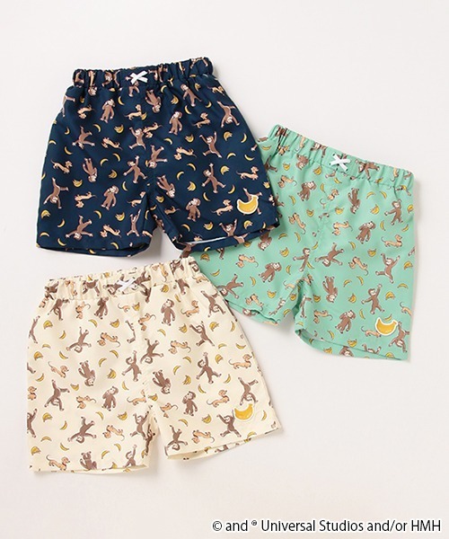 petit main（プティマイン）の「【おさるのジョージ】総柄水着（水着・キッズ・アイボリー/エメラルド/ネイビー・110cm/120cm/80ｃｍ/100cm/130cm/90cm）」の17枚目の写真