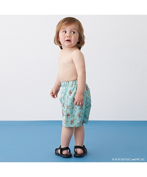 petit main（プティマイン）の「【おさるのジョージ】総柄水着（水着・キッズ・アイボリー/エメラルド/ネイビー・110cm/120cm/80ｃｍ/100cm/130cm/90cm）」の7枚目の写真