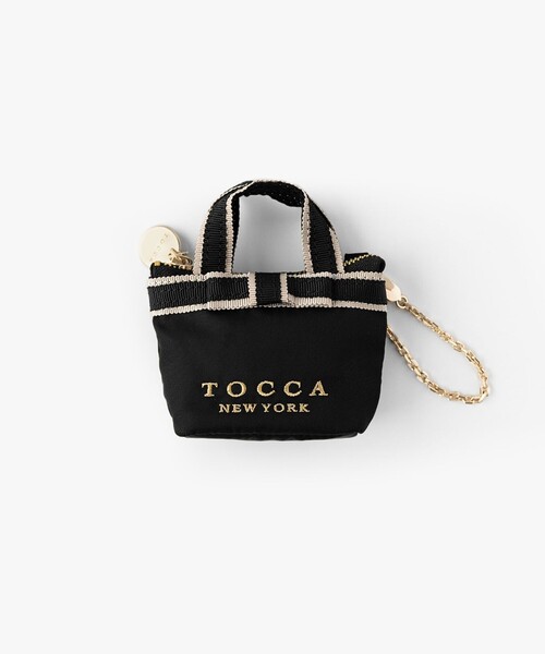 【新品】完売品　TOCCA BICOLOR リボン　ミニチャームポーチ　ブラック 楽天市場】BICOLOR RIBBON MINI CHARM