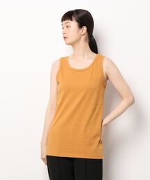 Samansa Mos2 | 【USAコットン】ノースリーブカットソー(Tシャツ/カットソー)