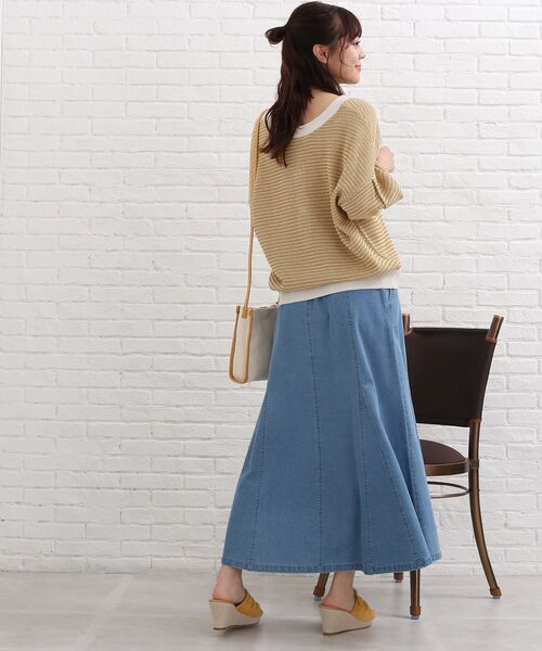 SHOO・LA・RUE(シューラルー)の「◆配色編みゆるカーディガン(カーディガン/ボレロ・レディース・グリーン系その他5/イエロー系4/ピンク系9・00)」の16枚目の写真